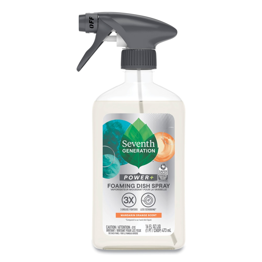 Seventh Generation® Foaming Dish Spray, Mandarin Orange Scent,