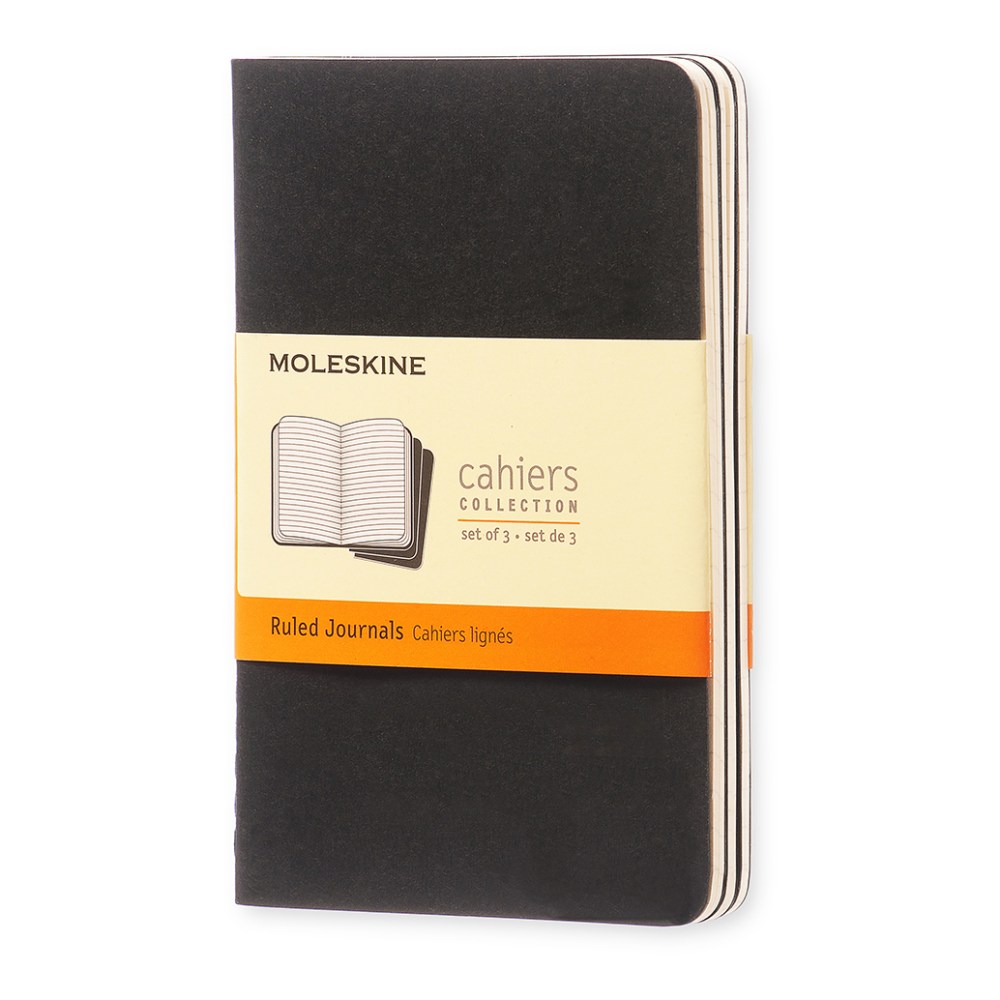 Moleskine Cahier Journals, 3-1/2" x 5-1/2", Ruled, 64