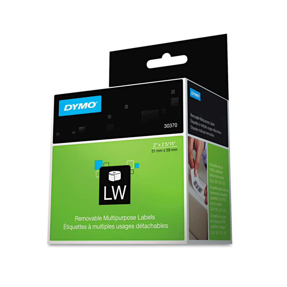 DYMO® Removable Multipurpose LabelWriter Labels, DYM30370,