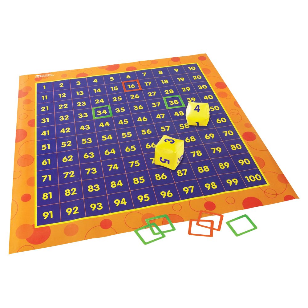 Learning Resources® Hip Hoppin&#x27; Hundred Mat™, Kindergarten -