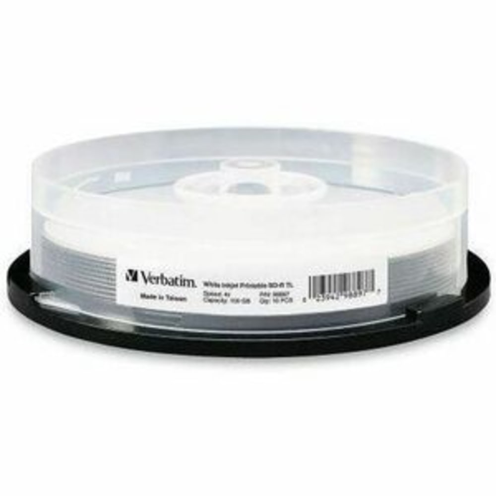 Verbatim BDXL 100GB 4X White Inkjet Printable, Hub
