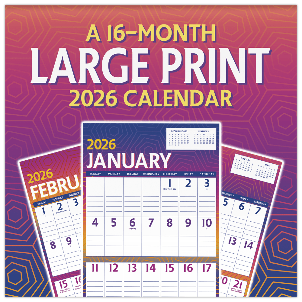 2026 DateWorks Monthly Mini Calendar, 7" x 7",