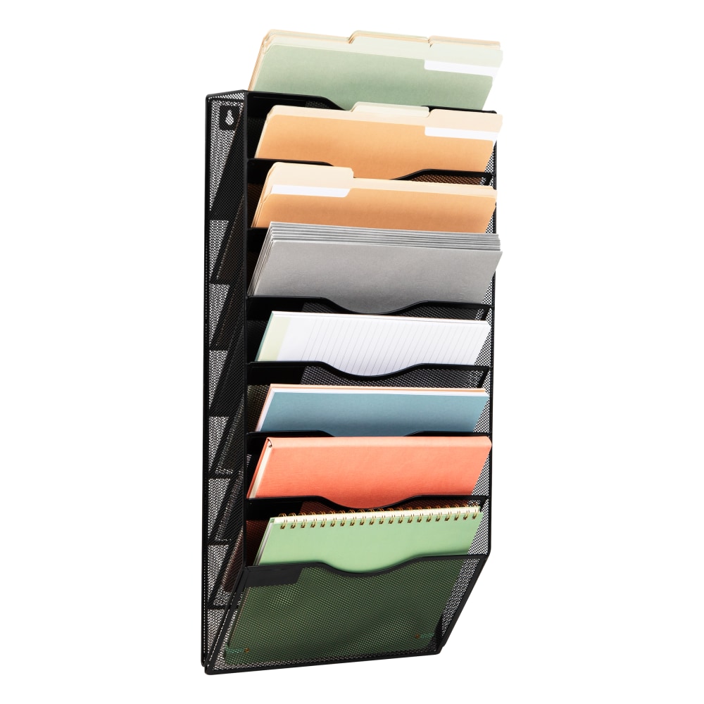 Mind Reader 8-Pocket Wall File Organizer, 26-1/4"H x