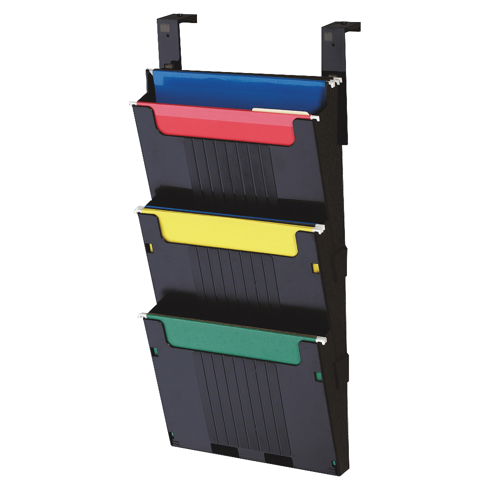 Deflecto 3-Pocket Partition Pocket System, 25"H x