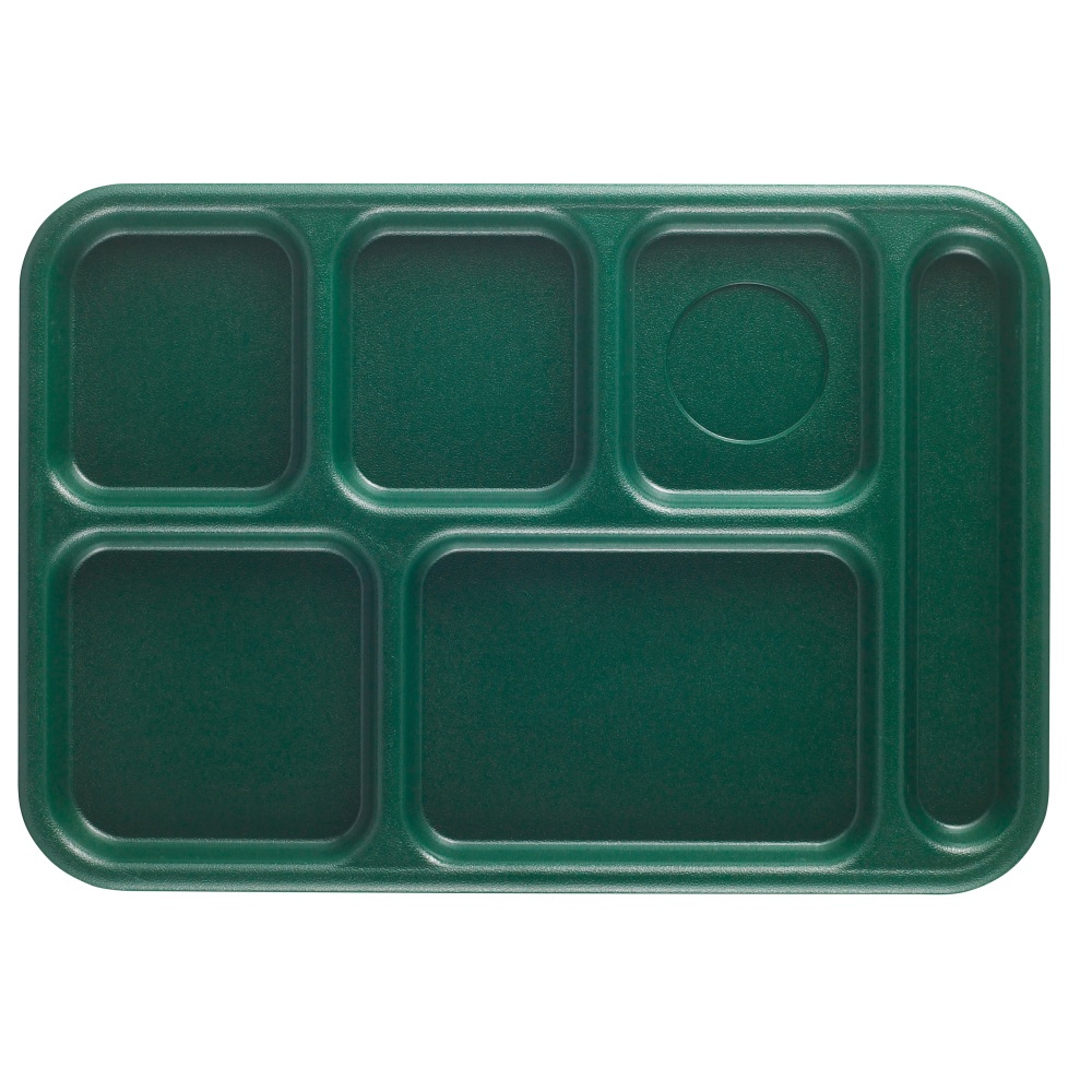 Cambro Co-Polymer® Compartment Trays, Sherwood Green, Pack Of