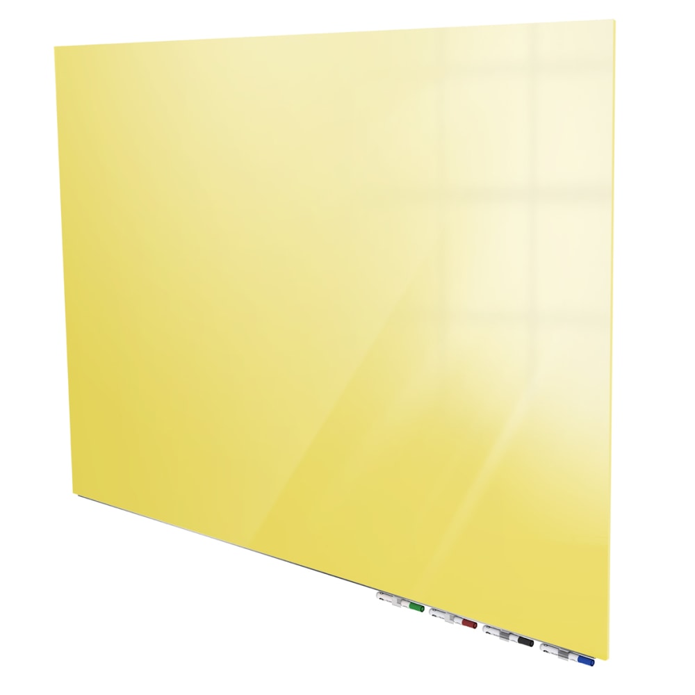 Ghent Aria Low Profile Magnetic Dry-Erase Whiteboard, Glass,