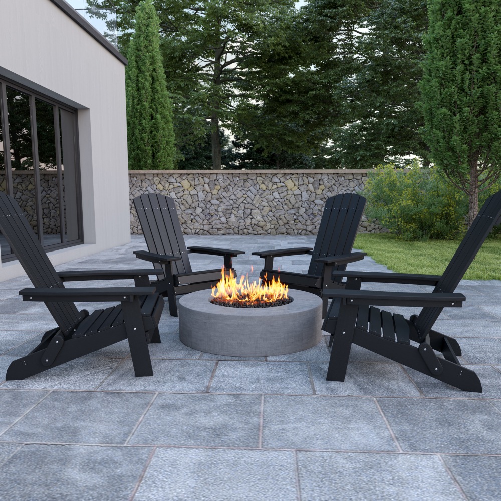Flash Furniture Charlestown All-Weather Poly Resin Folding