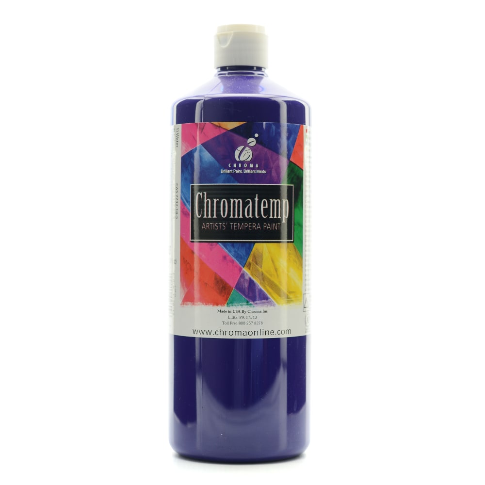 Chroma ChromaTemp Artists&#x27; Tempera Paint, 32 Oz, Violet