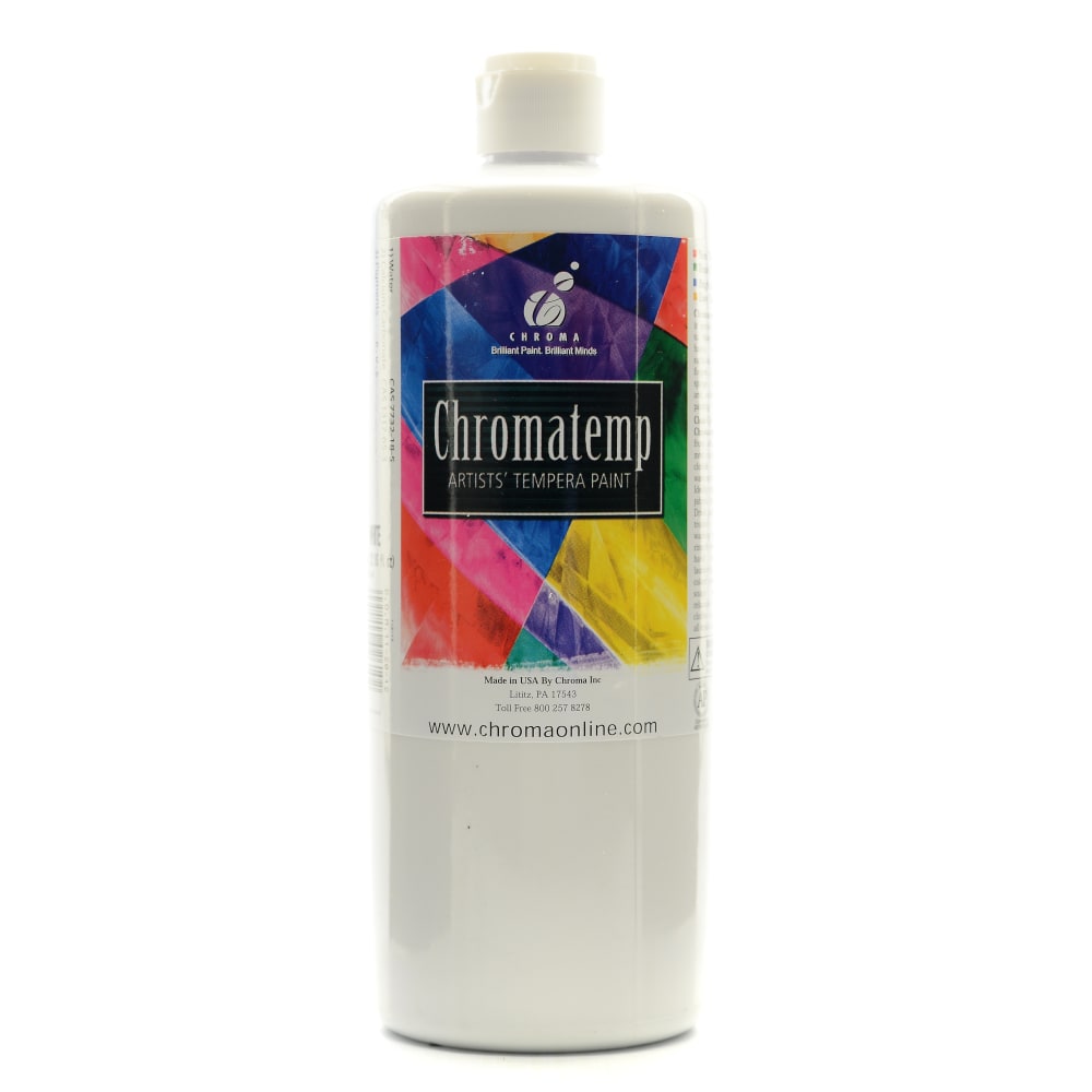 Chroma ChromaTemp Artists&#x27; Tempera Paint, 32 Oz, White