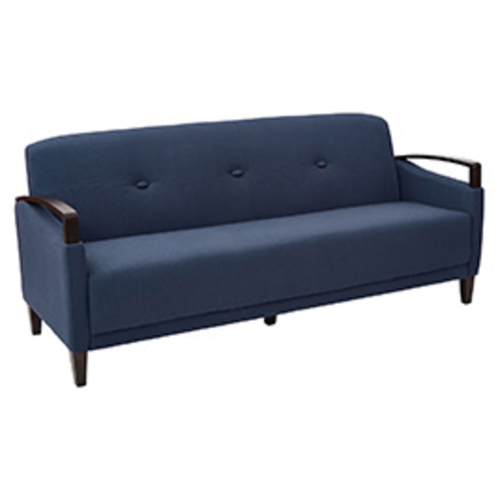 Ave Six Main Street Sofa, Indigo/Dark Espresso