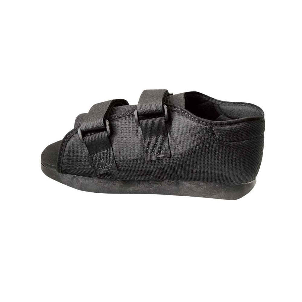 Medline Semi-Rigid Nylon Post-Op Shoe, Men&#x27;s, Large, Black