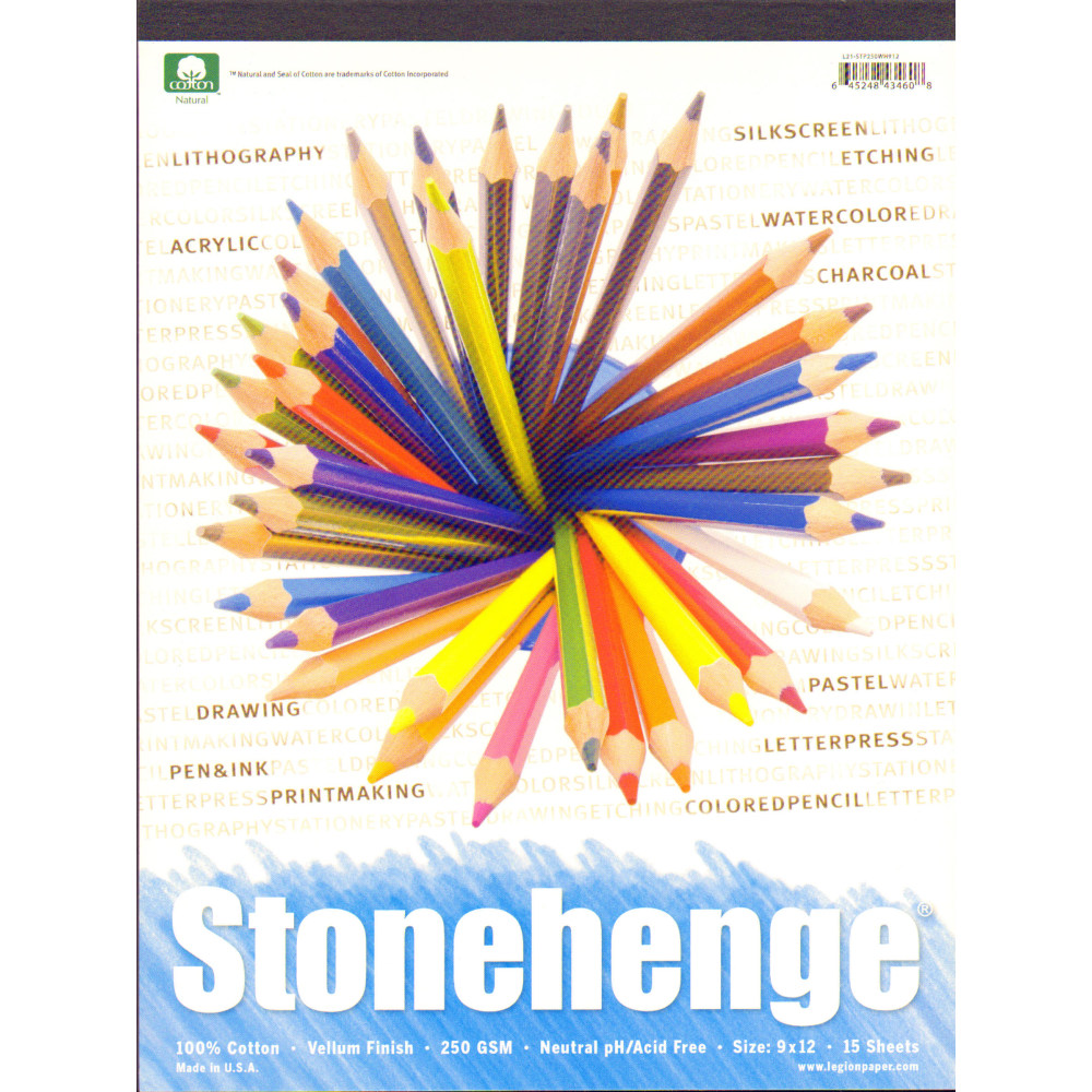 Rising Stonehenge Drawing Pad, 9" x 12", 15