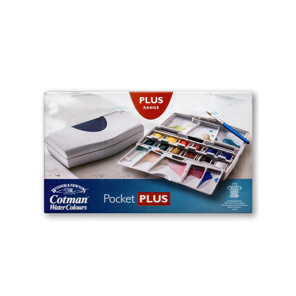 Winsor & Newton Cotman Watercolor Pocket Plus Set,