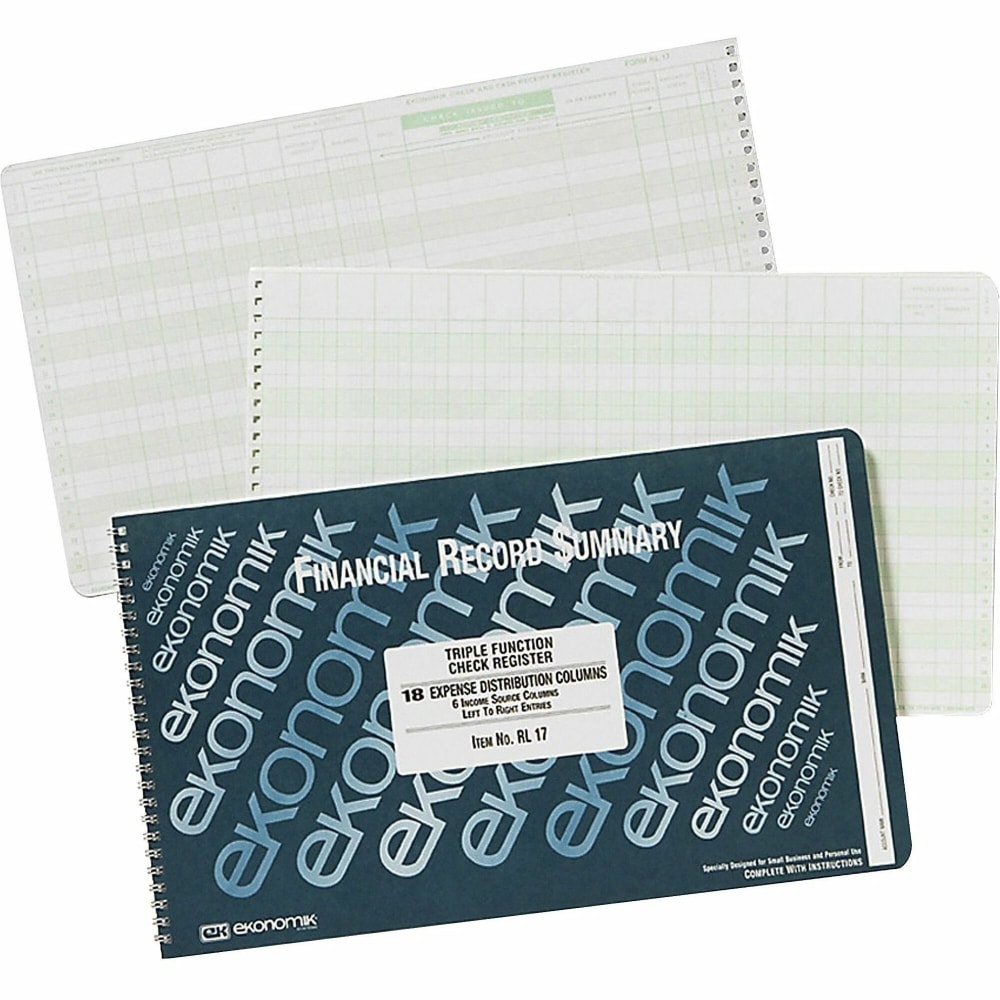Ekonomik Standard Size Triple Function Check Registry -