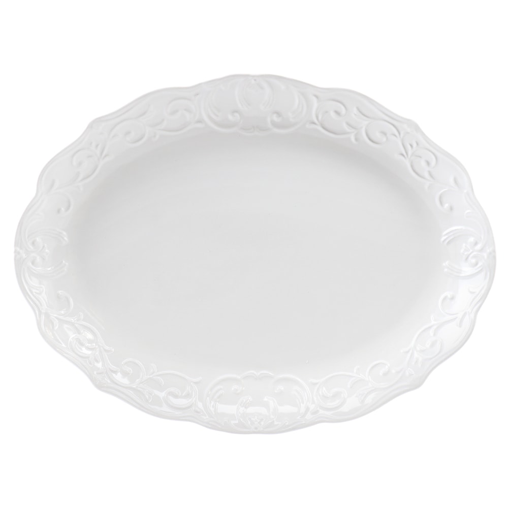 Gibson Home Bountiful Joy Durastone Oval Platter, 18-3/4”