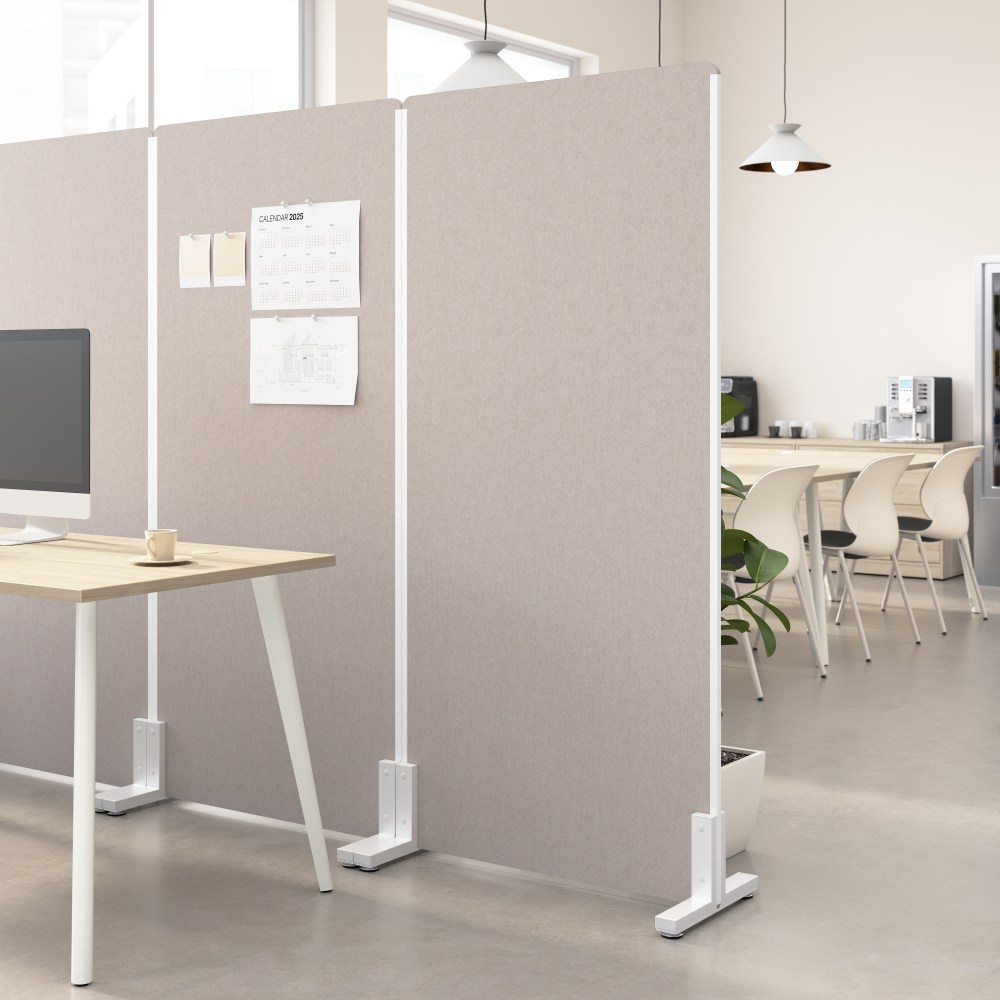 Bush Business Furniture Freestanding Privacy Screen, Polyester,