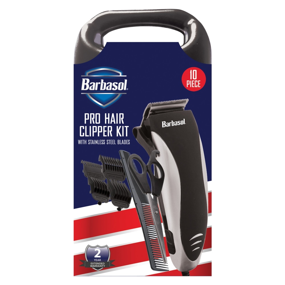 Barbasol Pro Hair Clipper Kit, Black