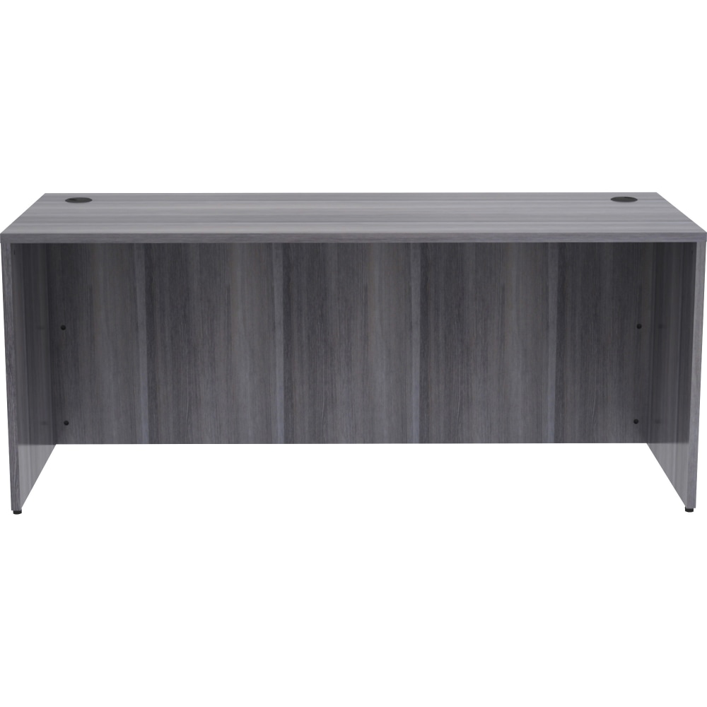 Lorell® Essentials 72"W Computer Desk, Weathered Charcoal