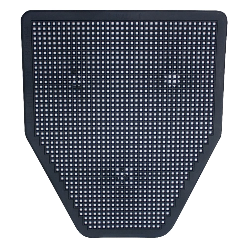 Rochester Midland Sanitary Urinal Floor Mats, Black, Pack