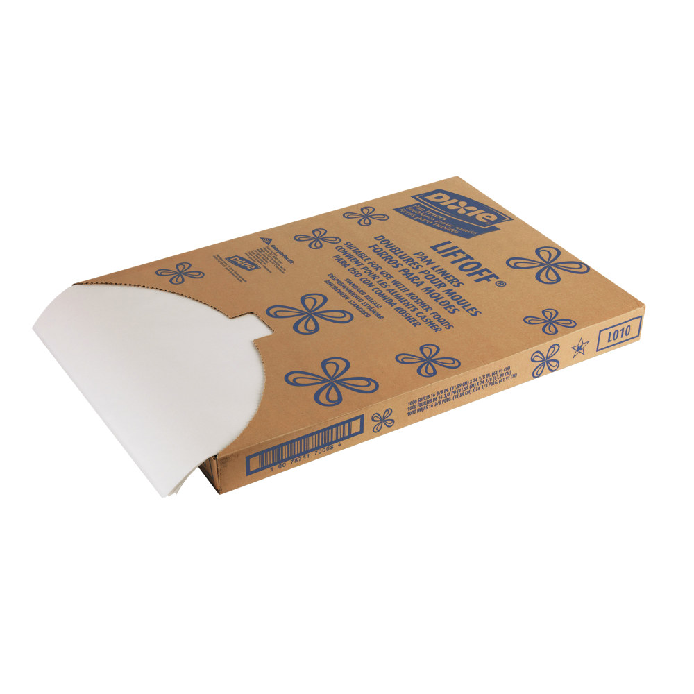 Dixie® Greaseproof Liftoff Pan Liners, 16 3/8" x