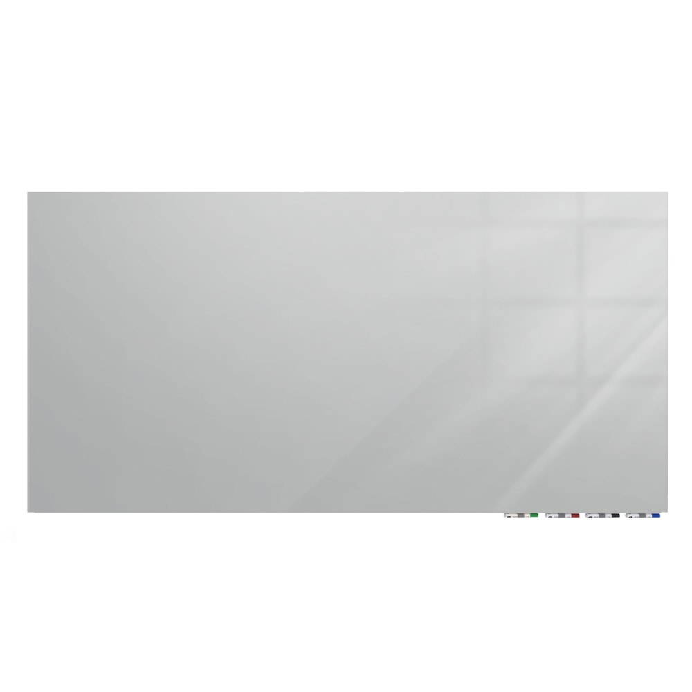 Ghent Aria Low Profile Magnetic Dry-Erase Whiteboard, Glass,