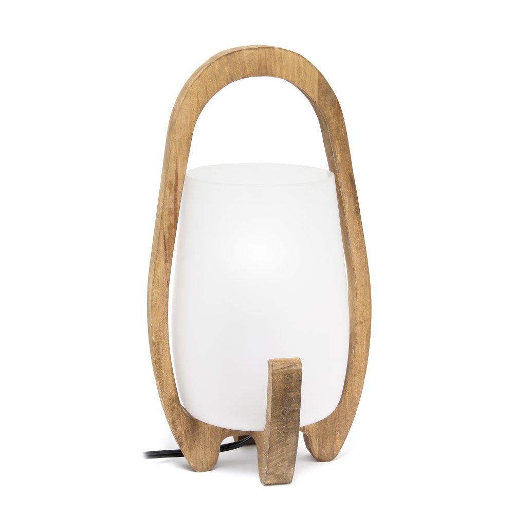 Lalia Home Organix Accented Table Lamp, 15"H, Translucent