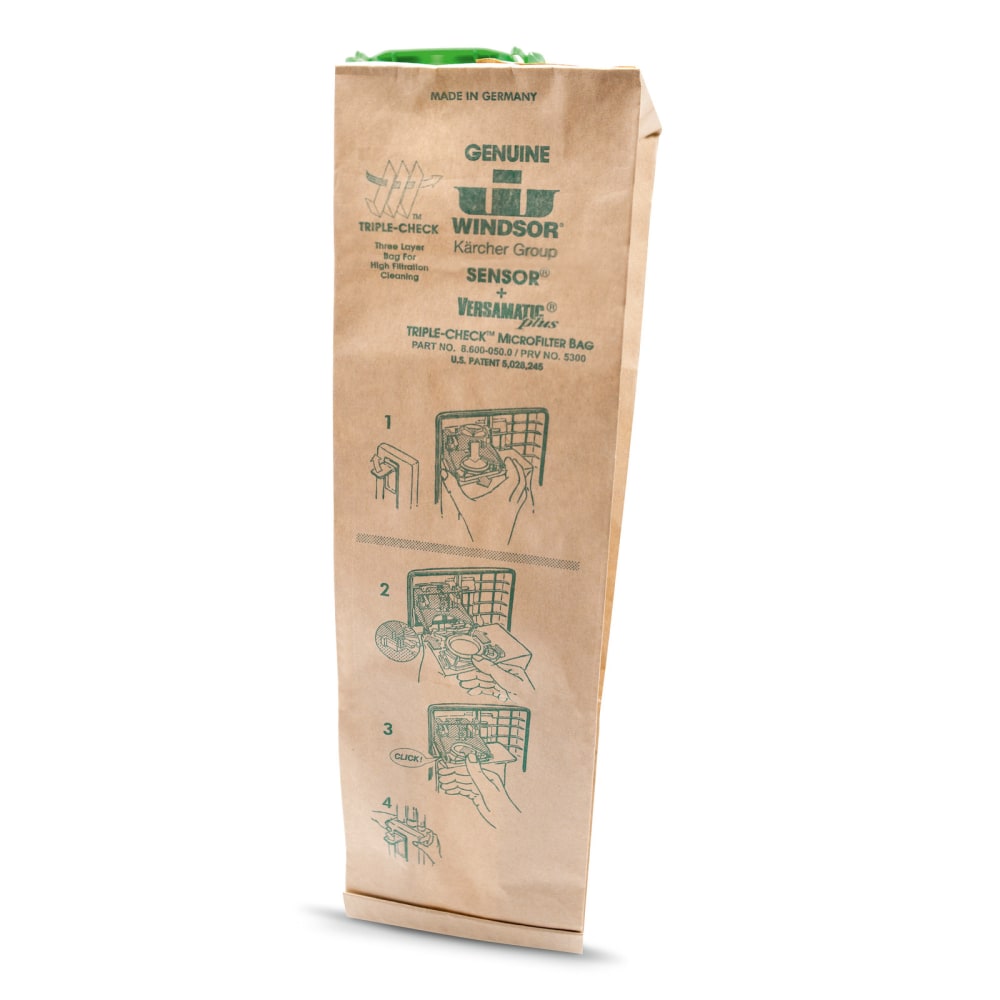 Karcher Sensor/Versamatic Dust Bags, 1.4 Gallon, 2” x