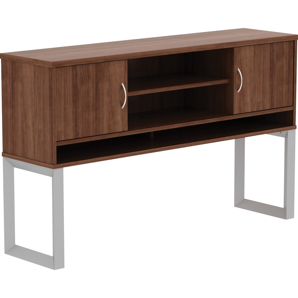 Lorell® Relevance Freestanding Hutch, Walnut