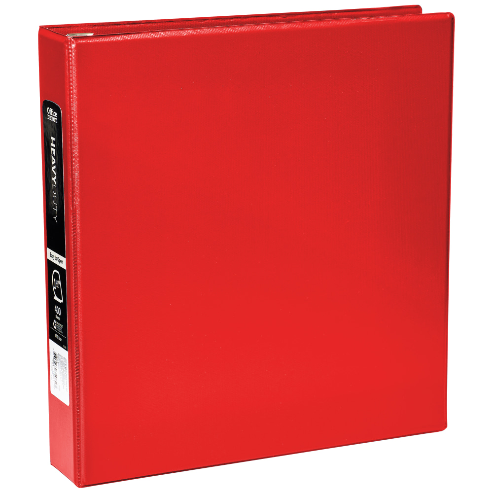 Office Depot® Heavy-Duty 3-Ring Binder, 1 1/2" D-Rings,