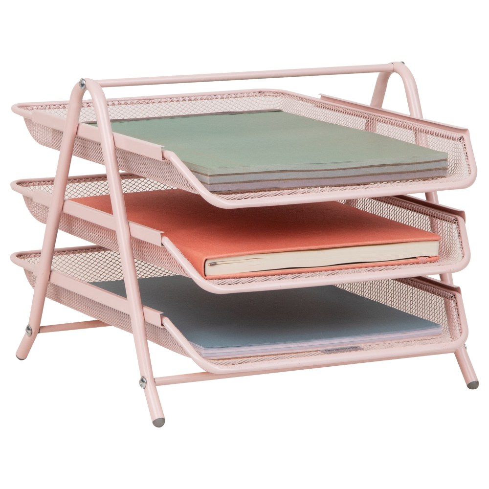 Mind Reader 3-Tier Paper Tray Desktop Organizer File