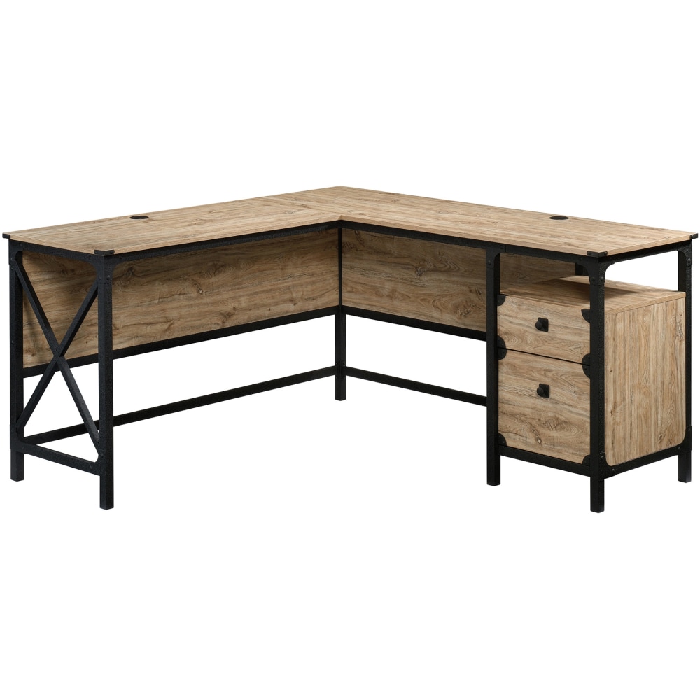 Sauder® Steel River 60"W L-Shaped Corner Desk, Milled