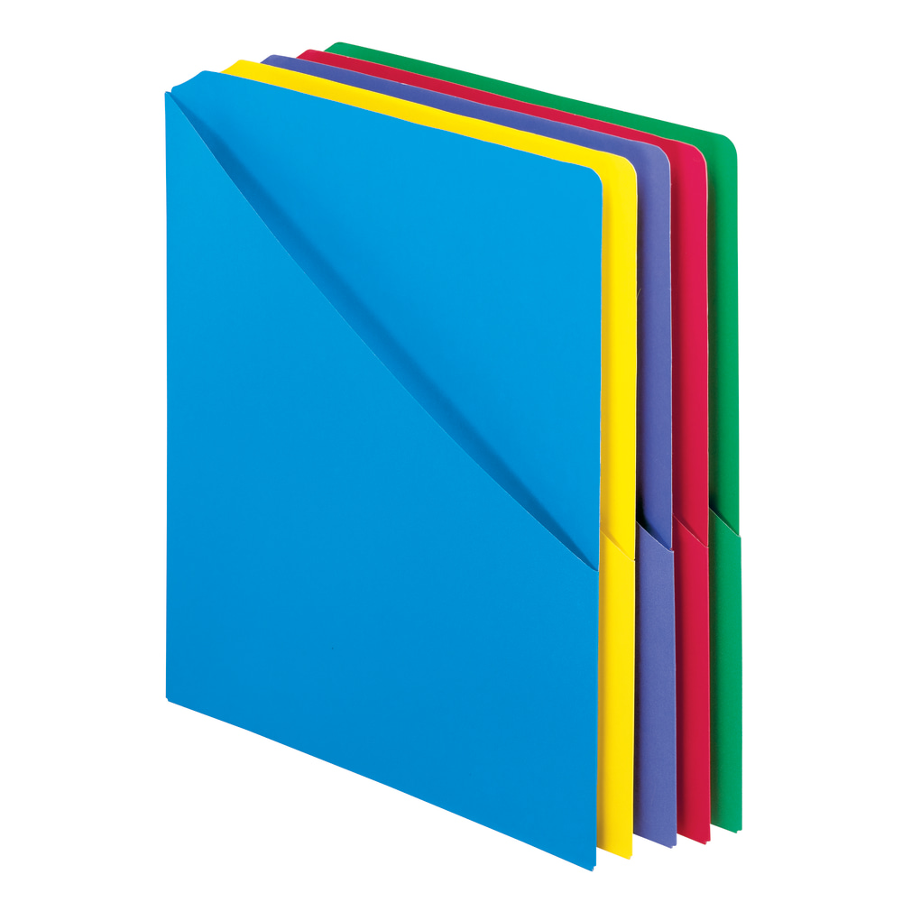 Pendaflex® Slash-Pocket Project Folders with Holder for CDs/DVDs,