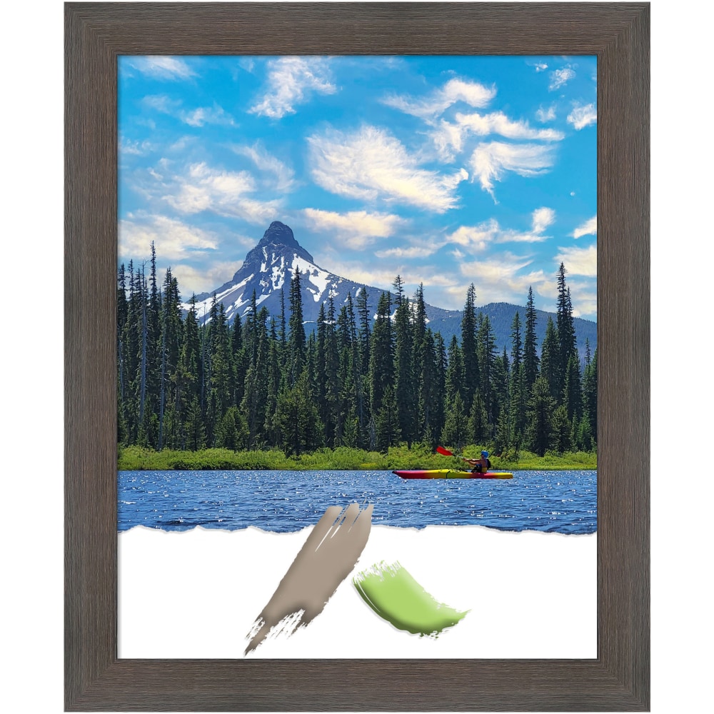 Amanti Art Hardwood Chocolate Picture Frame, 19" x
