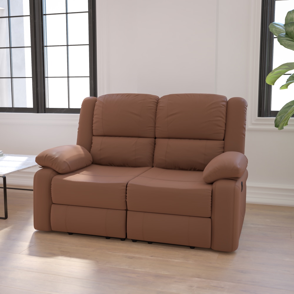 Flash Furniture Harmony Series Loveseat With 2 Built-In