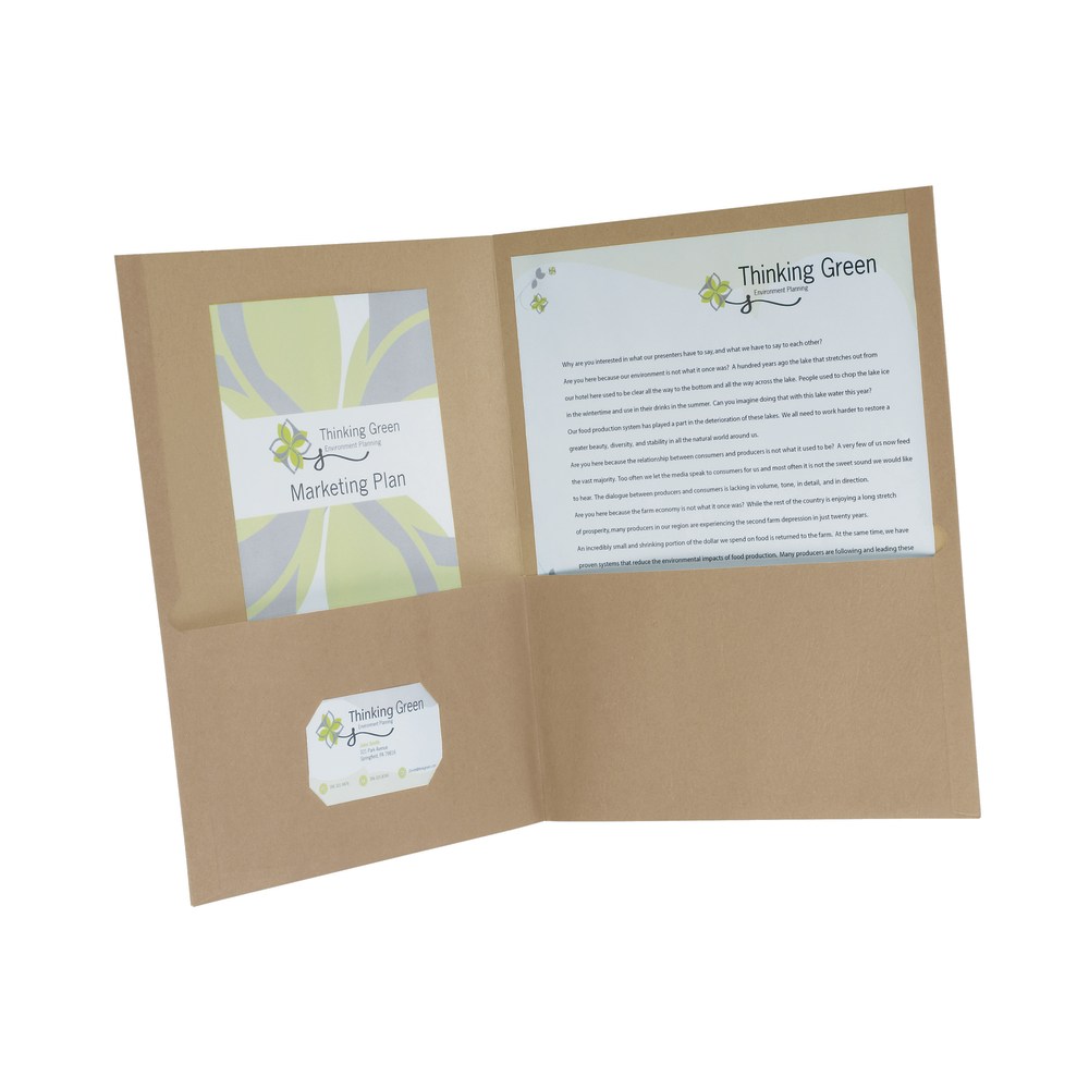 Earthwise® By Oxford™ Twin-Pocket Folders, 8 1/2" x