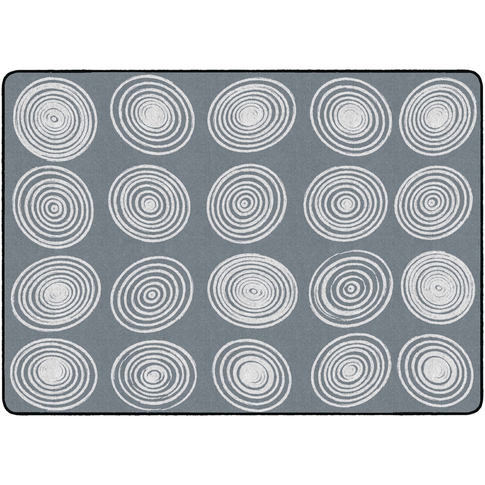 Flagship Carpets Circles Rug, Rectangle, 6&#x27; x 8&#x27;
