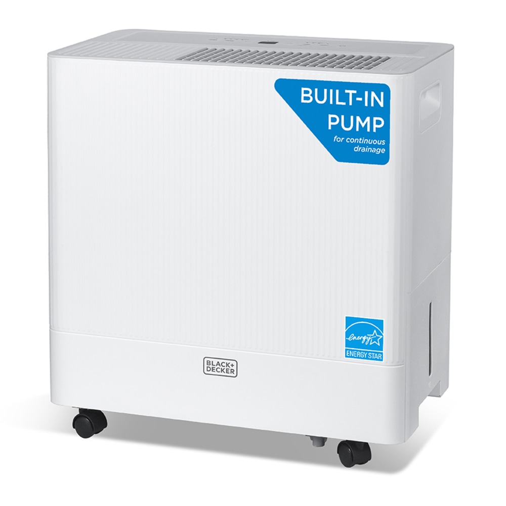 BLACK+DECKER Portable Dehumidifier, 50 Pints With Pump,