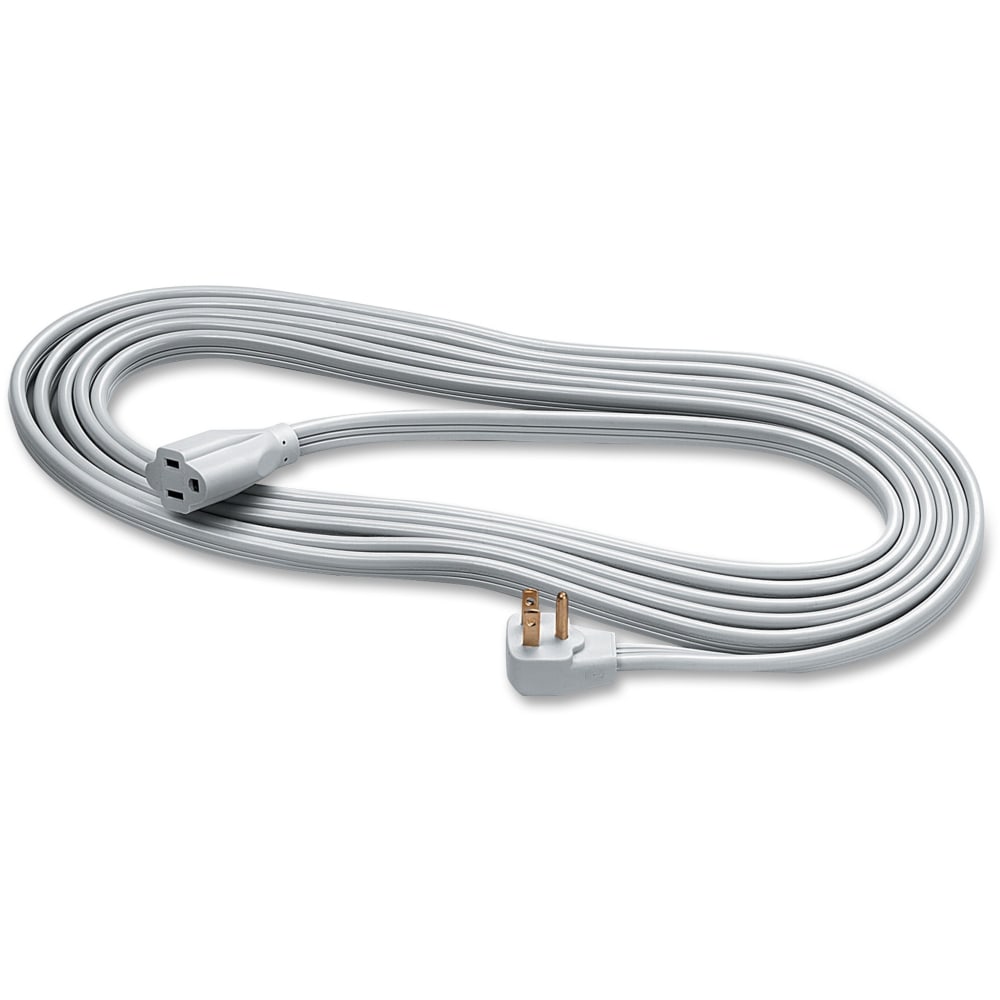 Fellowes Indoor 3-Prong Heavy-Duty Extension Cord, 15&#x27;, Gray