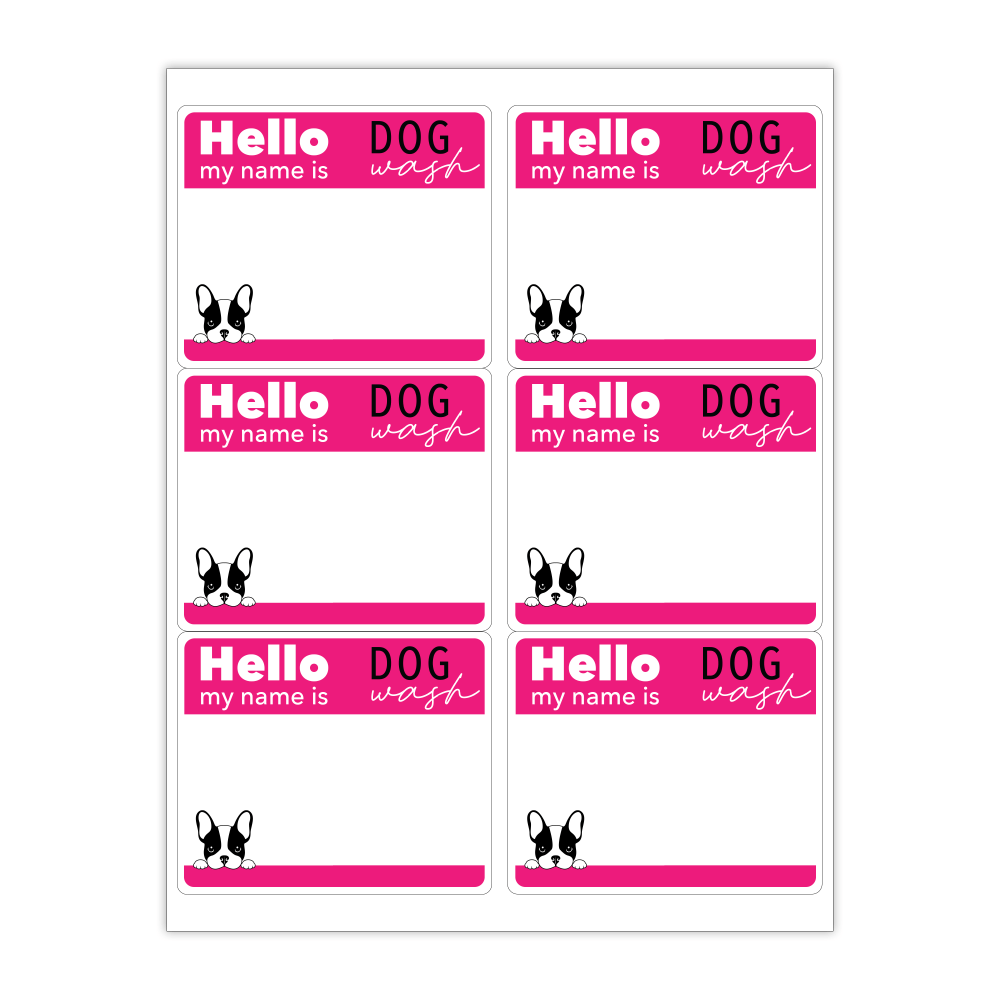 Custom 2-Color Laser Sheet Labels And Stickers, 3-1/3"