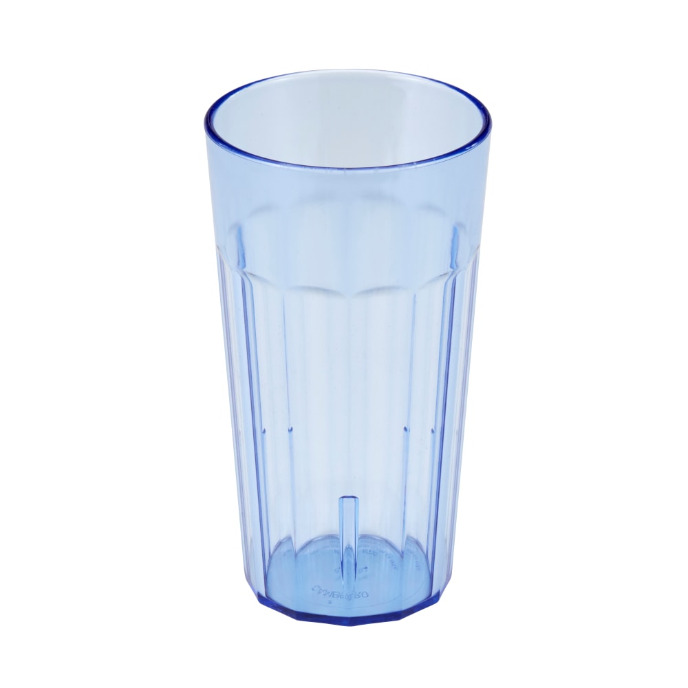 Cambro Newport Styrene Tumblers, 16 Oz, Slate Blue,