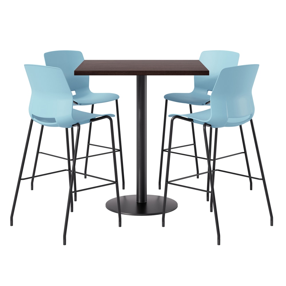 KFI Studios Proof Bistro Square Pedestal Table With