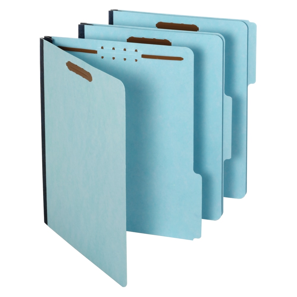Globe Weis Pendaflex Pressboard Folders With Fasteners, 1/3