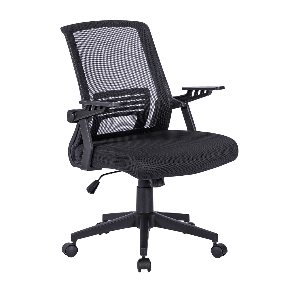 Techni Mobili Ergonomic Mesh Mid-Back Task Chair, Black,