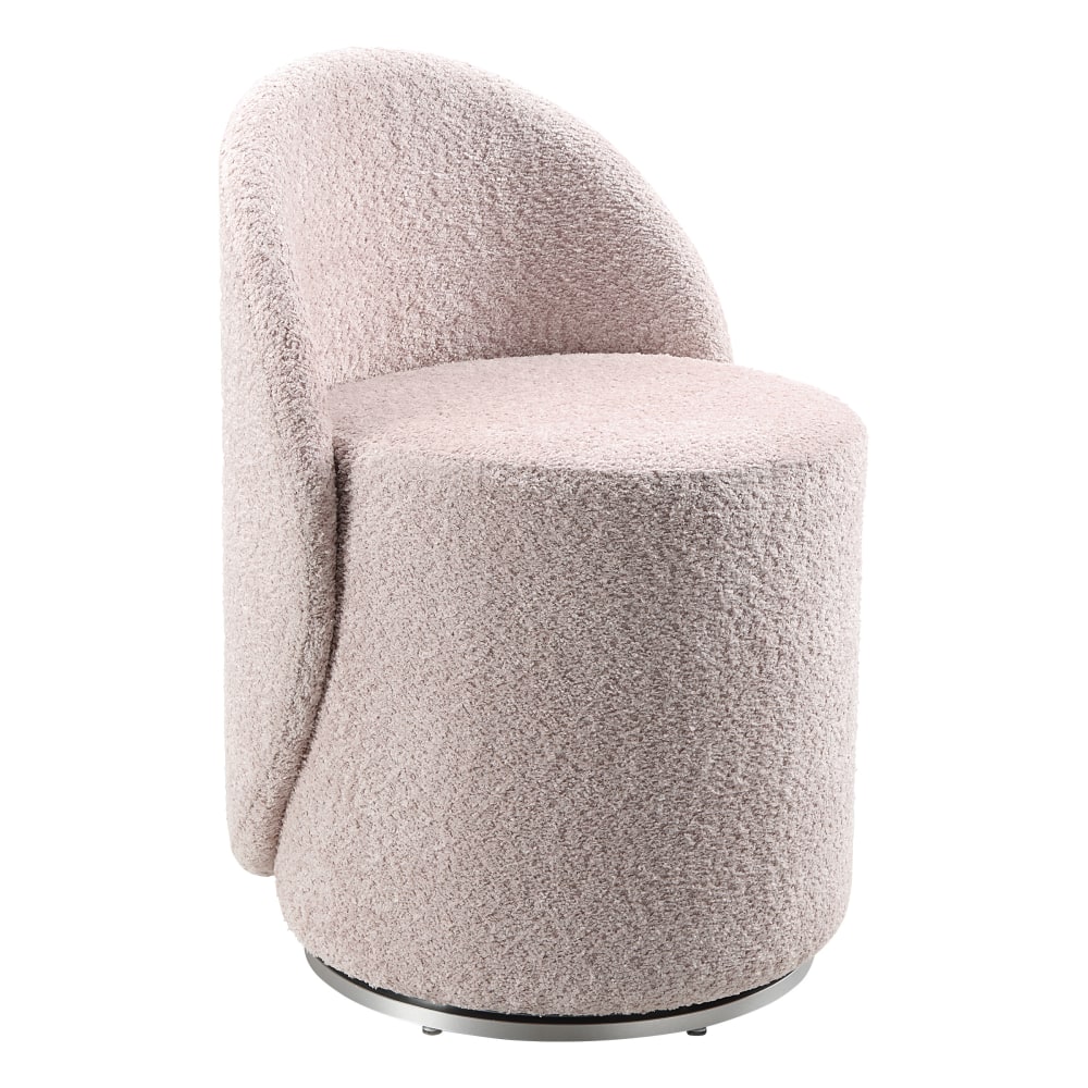 Office Star Lystra Swivel Accent Vanity Chair, Dusty