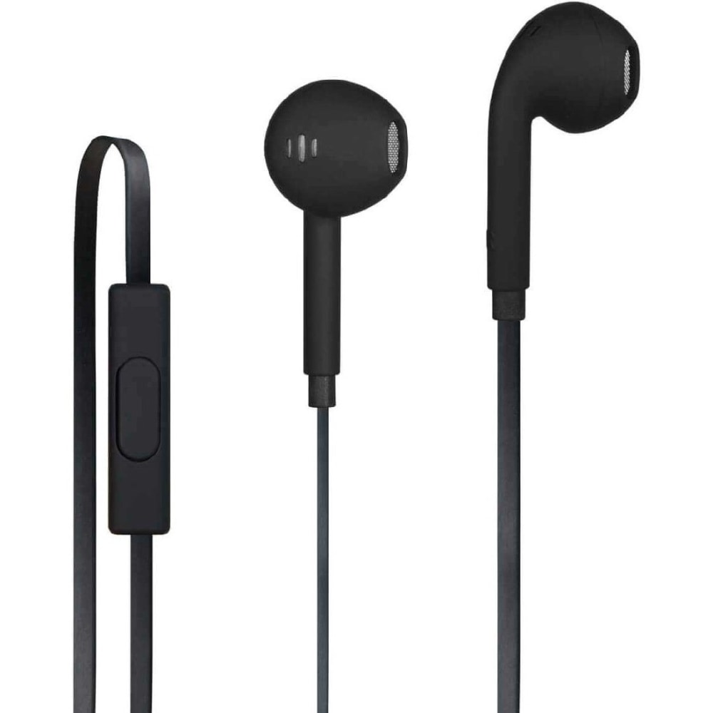 iStore Classic Fit Earbuds (Matte Black) Mini phone