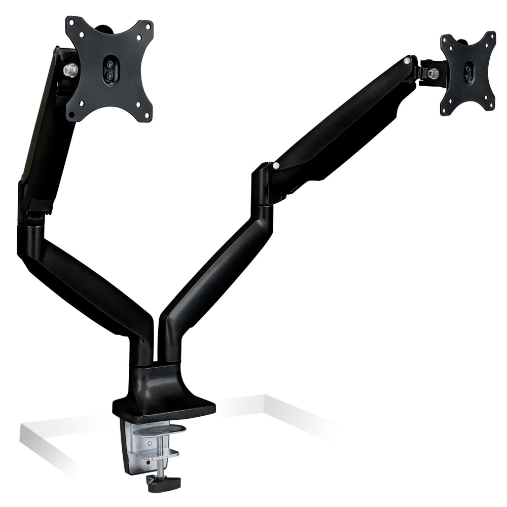 Mount-It! MI-1772B Dual-Monitor Arm Mount, 18"H x 22"W