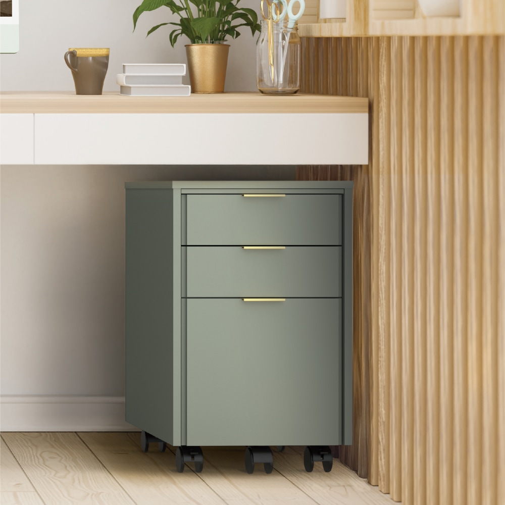 Realspace® 18"D Wood Vertical 3-Drawer File Cabinet,