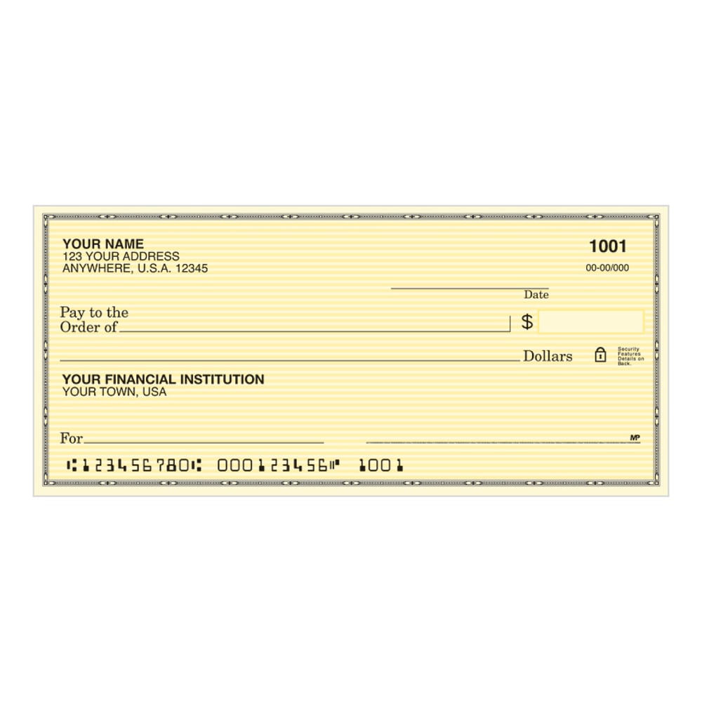 Custom Personal Single Checks, Traditional, Box Of 60
