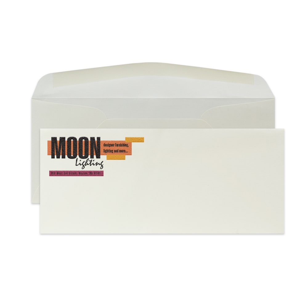 Custom #10 Full Color Raised Print Stationery Envelopes