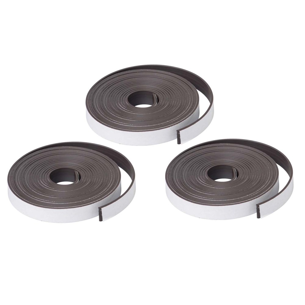 Dowling Magnets Magnet Strip Rolls With Adhesive, 1"